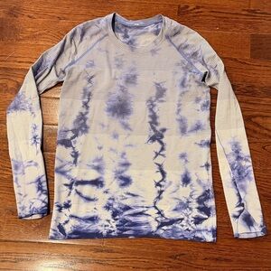 lululemon athletica purple Tie-Dye Long Sleeve Tee size 10